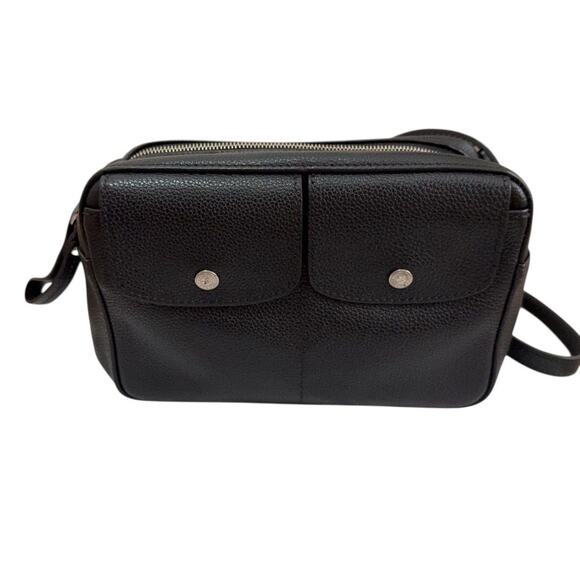 Rare‎ Longchamp Le Foulonne Leather Crossbody Bag in black - Picture 2 of 8